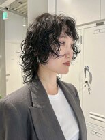 テクネ 天神大名(techne)&nbsp;天神顔周りレイヤーカットレディースパーマウルフカットショート