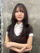 キング 枚方店(K!ng) ハイライトカラーミルクティーベージュレイヤーカット