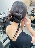 結婚式ヘアセット/ヘアアレンジ/カチモリ/お団子ヘア【ノグチ】