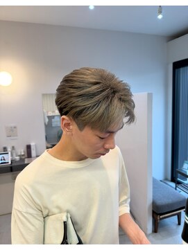 メンズバイココテラス 豊中(men's by cocoterace) ブリーチ/メンズカット/グレージュ/フルカラー