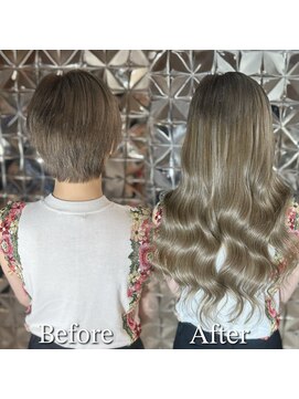 ラブスタシー 博多店(LOVESTASY) ベリーショートから艶ロングに大変身☆