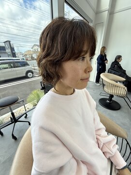 似合わせニュアンスパーマのボブヘアー☆圧倒的技術のボブ
