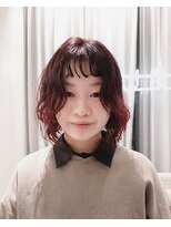 ユーリ(JUURI)&nbsp;パーマ/ボブ/赤髪