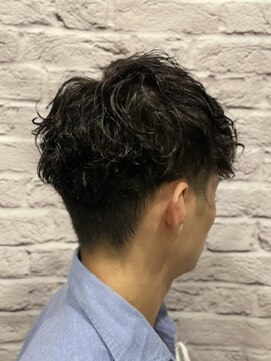 ヘアサロン 銀座マツナガ新宿店(hair salon) フェード×ショートウェーブマッシュ【新宿/都庁前/バーバー】