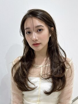 トータルビューティーサロン プリエ(prier) ロングレイヤーカット/ミルクティーベージュ/髪質改善