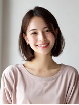 ロッソ ヘアアンドスパ 谷塚店(Rosso Hair&SPA)&nbsp;前髪顔まわりカット／外はねボブ／ショートボブ