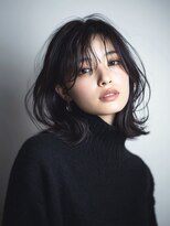 ハーツオオサカ(HE:ARTS OSAKA)&nbsp;上品くびれセミディ×シースルーバング黒髪