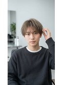 横浜で叶える☆透け感メンズシースルーラウンドマッシュショート