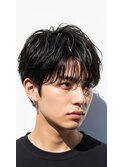 メンズカット/爽やかに動くシャドウパーマ/センターパート/越谷