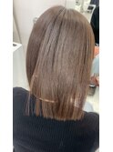 大分ショートボブ顔周りレイヤーカット髪質改善カラー