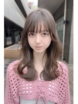 リークフー(Ree cu fuu) 秋カラー透明感ミルクティーベージュグレージュセミロング