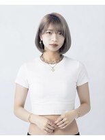 エシカル(ethical)&nbsp;ボブスタイル　グレージュカラー（ブリーチあり）