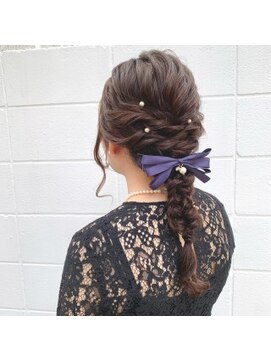 ヒップスアイズ(Hip's eyes) ゆるふわ編みおろしヘア【ヒップスアイズ大宮】