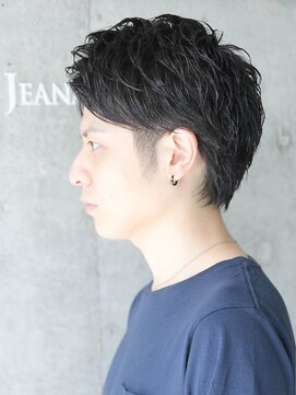 ジーナハーバー(JEANA HARBOR) テレワークでも決まる!アップバング黒髪ショート☆ツーブロック
