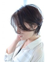 オネスト 北習志野店(onest) 大人ショート×白髪ぼかしハイライト/ショコラベージュ/カール