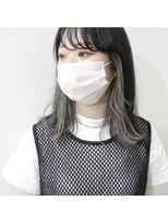 デコヘアーフラッペ(DECO HAIR frappe)&nbsp;インナーカラー　イヤリングカラー　グレー