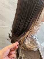 ポケット(pocket)&nbsp;艶々インナーカラー＊ホワイトベージュ