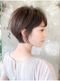 大人ゆったり長めショートボブ/美シルエット/30代40代50代