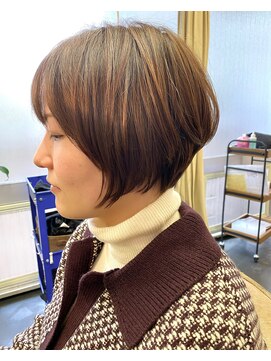 ポタム 東中野(potamu) 首周りスッキリのショートボブ