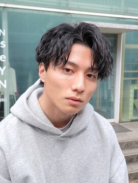 フィフス 原宿(fifth) 韓国メンズマッシュセンターパートツイストスパイラルパーマ