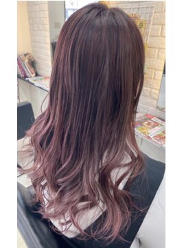 シャルム ヘアー デザイン(CHARME Hair Design) 【ナチュラルハイライト】　ピンクヴァイオレット