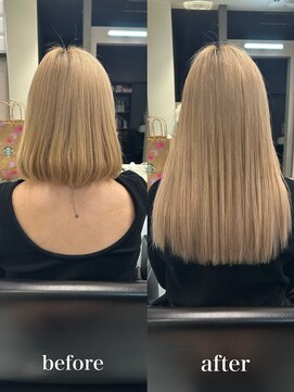 リリー(Lilley) 【lilley 稲永麻衣】ブリーチカラー+エクステ+韓国ヘア天神/今泉