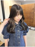 くすみbrown×white beige