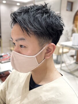 ピークアブー 銀座中央通り(PEEK-A-BOO) メンズベリーショート刈り上げソフトモヒカン