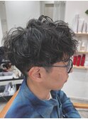 クセ毛風パーマ