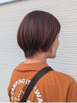 グラム 岡崎北店(gram)&nbsp;チェリーレッドのショートヘア