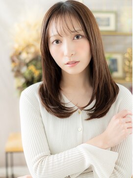 カバーヘア ブリス 戸田公園西口店(COVER HAIR bliss) うぶバングワンカールストレートレイヤーa戸田公園20代30代40代