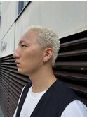 束感刈り上げビジネス七三ツーブロックアップバ ング１c