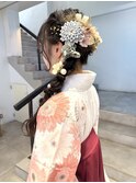 編みおろしアレンジ/卒業式/吉祥寺/高石