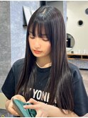 【前髪限定】 湿度の高い季節に髪質改善ストレート うる艶髪◎