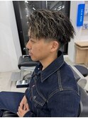 名古屋メンズパーマ ツイストスパイラル 波巻きスパイラル眉毛