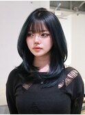 ロングくびれヘアおくれ毛前髪カット美髪_ba549102