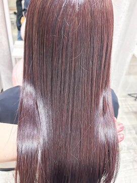 ミシェリー 新宿店(misherry) 湿気対策に◎低ダメージ縮毛矯正地毛風ストレートくすみベージュ