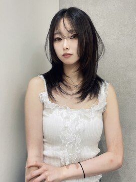 ジーナ 福岡天神(Zina) 韓国くびれヘア/ミディアムレイヤーZina福岡天神