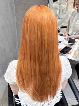 ラック(LUCK) ビビットオレンジ/船橋/くすみベージュ/細めハイライト