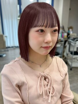 ソア 並木坂(Soa) 韓国ボブ/ピンクブラウン/暖色カラー/Minori
