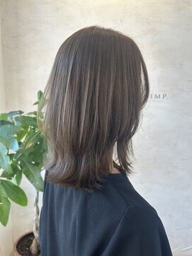 プリンプ トータルビューティ(PRIMP.total beauty) オリーブベージュ　くびれヘア　透明感カラー