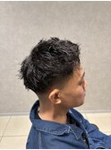メンズパーマツイストスパイラルフェザーパーマ眉毛