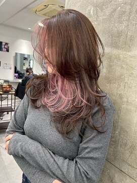 キング 枚方店(K!ng) ハイライトカラーミルクティーベージュレイヤーカットオルチャン