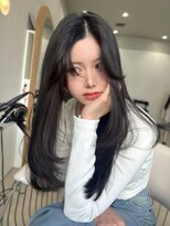 ノエシキカ(noe sikika)&nbsp;ロングヘア/韓国/レイヤーカット/ダブルカラー/栄a67