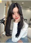 ロングヘア/韓国/レイヤーカット/ダブルカラー/栄a67