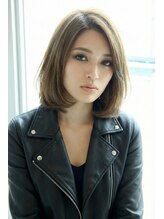 クラーロ アマンテ(Claro amante)&nbsp;大人かわいい☆ふんわりワンカールのミディボブ