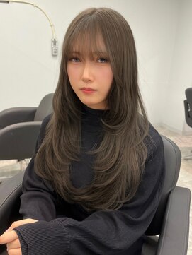 リンドトウキョウ(LINDO TOKYO) 大阪/心斎橋/オリーブグレージュ/ダブルカラー/レイヤーカット/