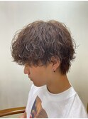 MEN’S HAIR/波巻きツイストスパイラル/リバースセンターパート