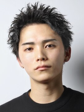 クロト 福岡本店(KUROT) 黒髪スパイキーパーマ