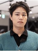 MEN’S HAIRブルーブラックシャドウパーマ